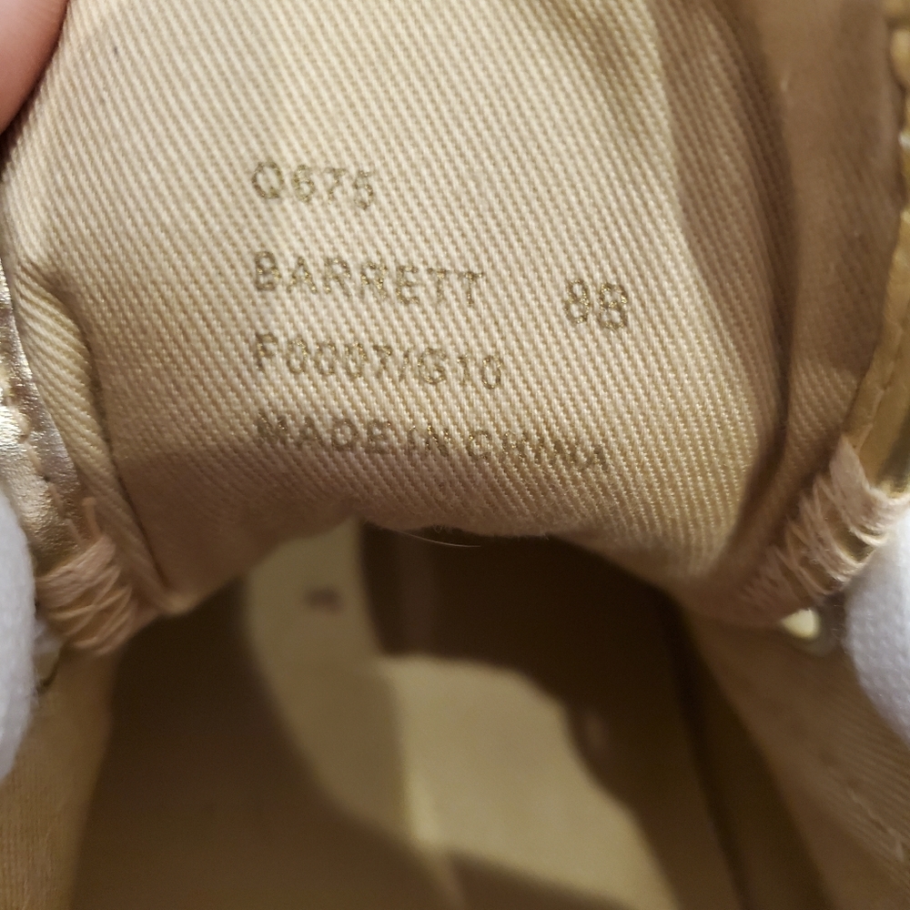 COACH| Womens Barrett gold and brown sneakers| size 8 - Picture 8 of 10